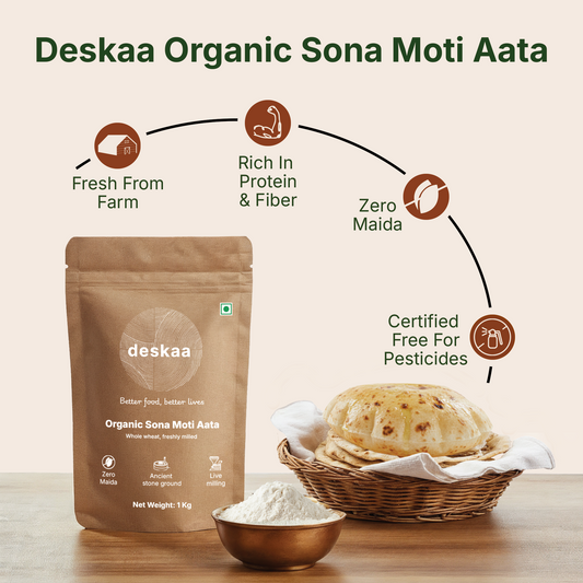 Whole Wheat Aata - Sona Moti
