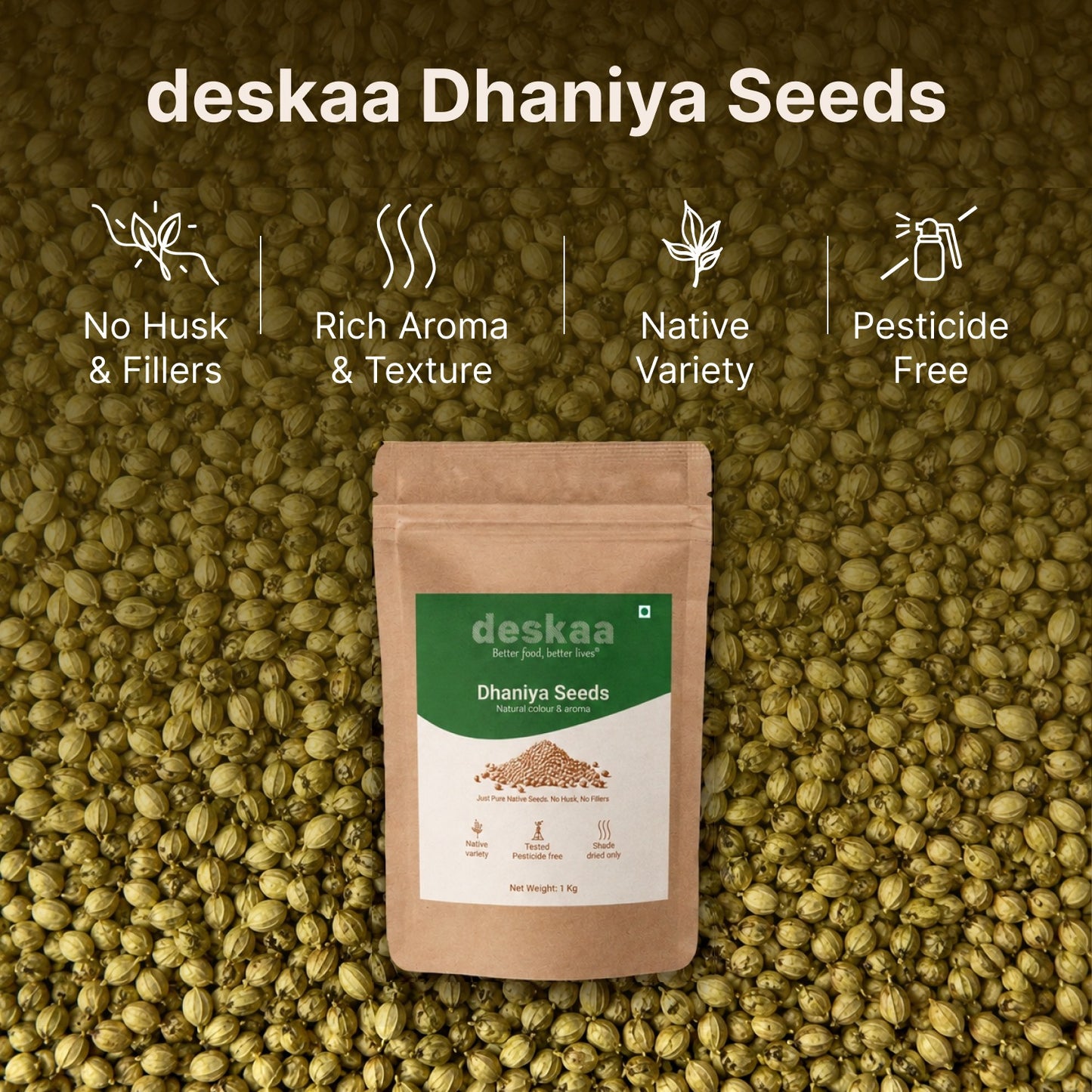 Dhaniya (Coriander) Seeds Whole