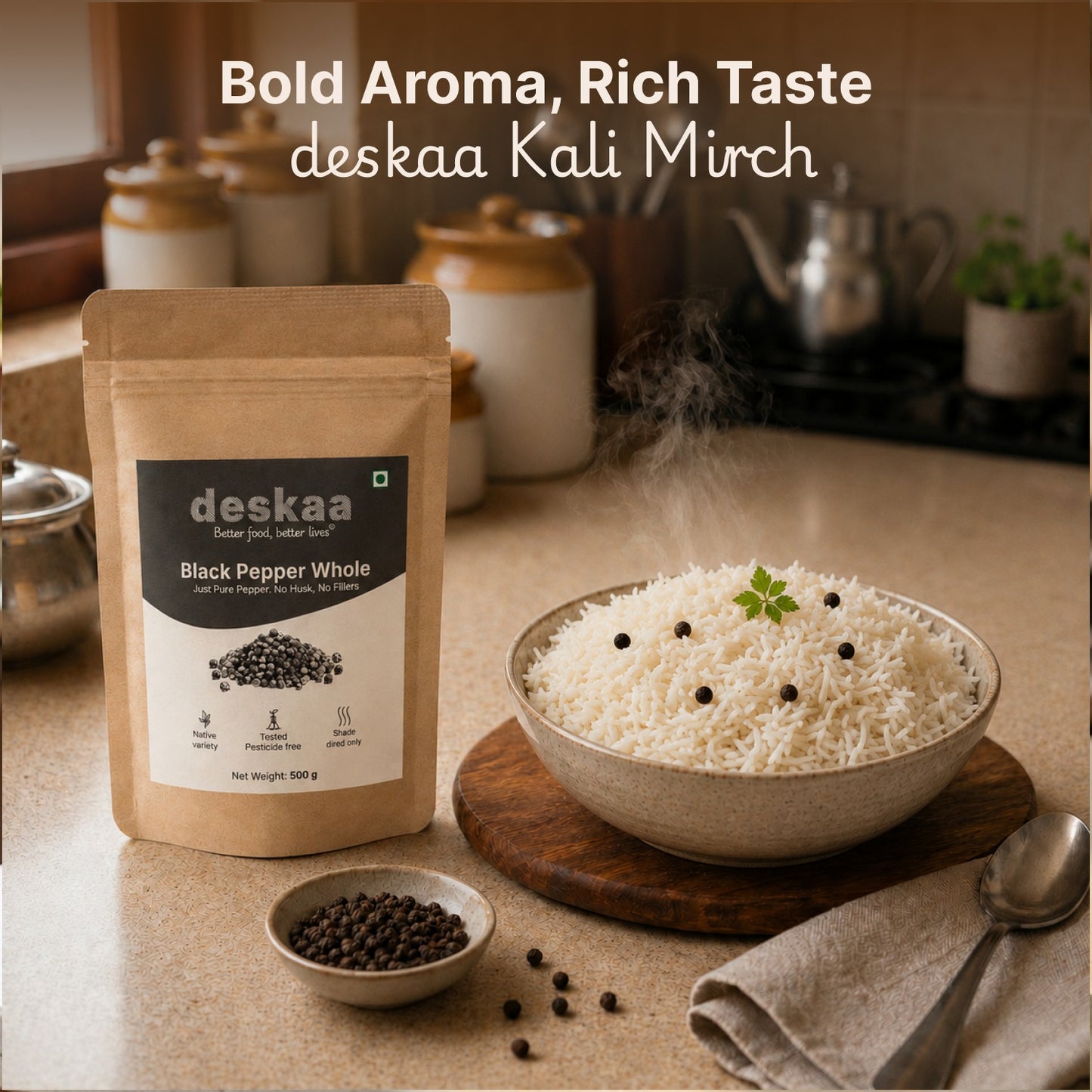 Kali Mirch Sabut (Black pepper Whole)