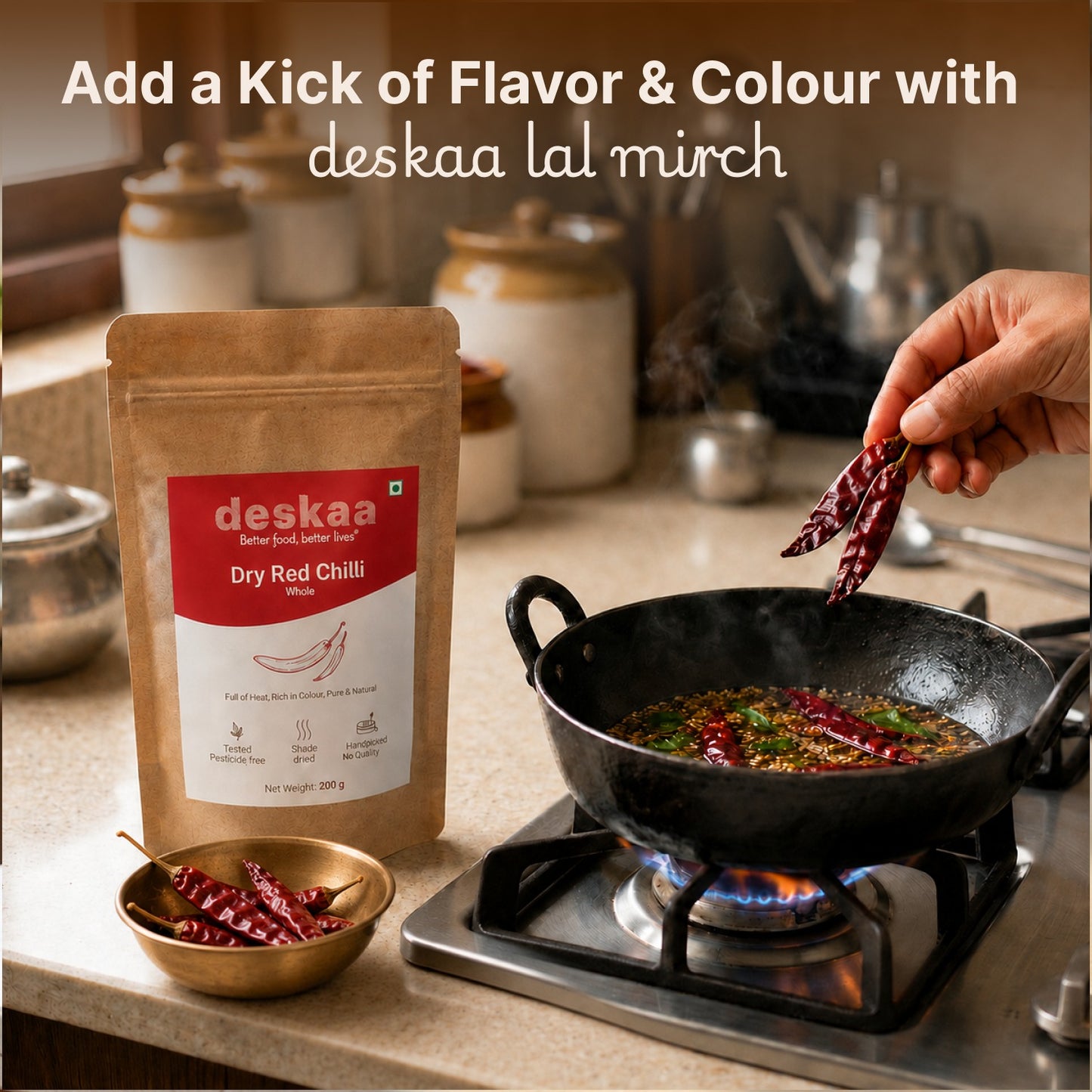 Lal Mirch Sabut (Red Chilli Whole)