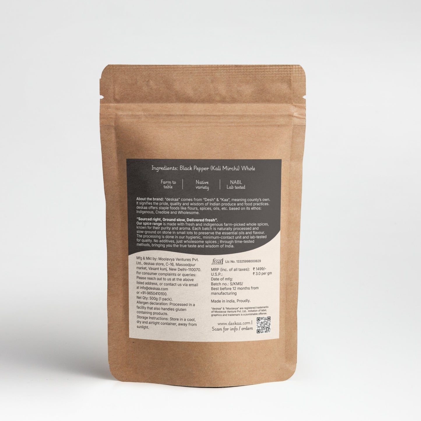 Kali Mirch Sabut (Black pepper Whole)